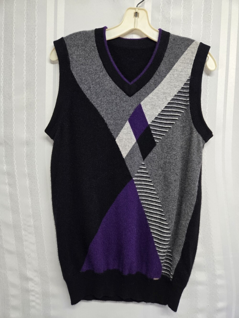 Zhili Men's Pure Cashmere Sweater Sleeveless Vest Plain size small